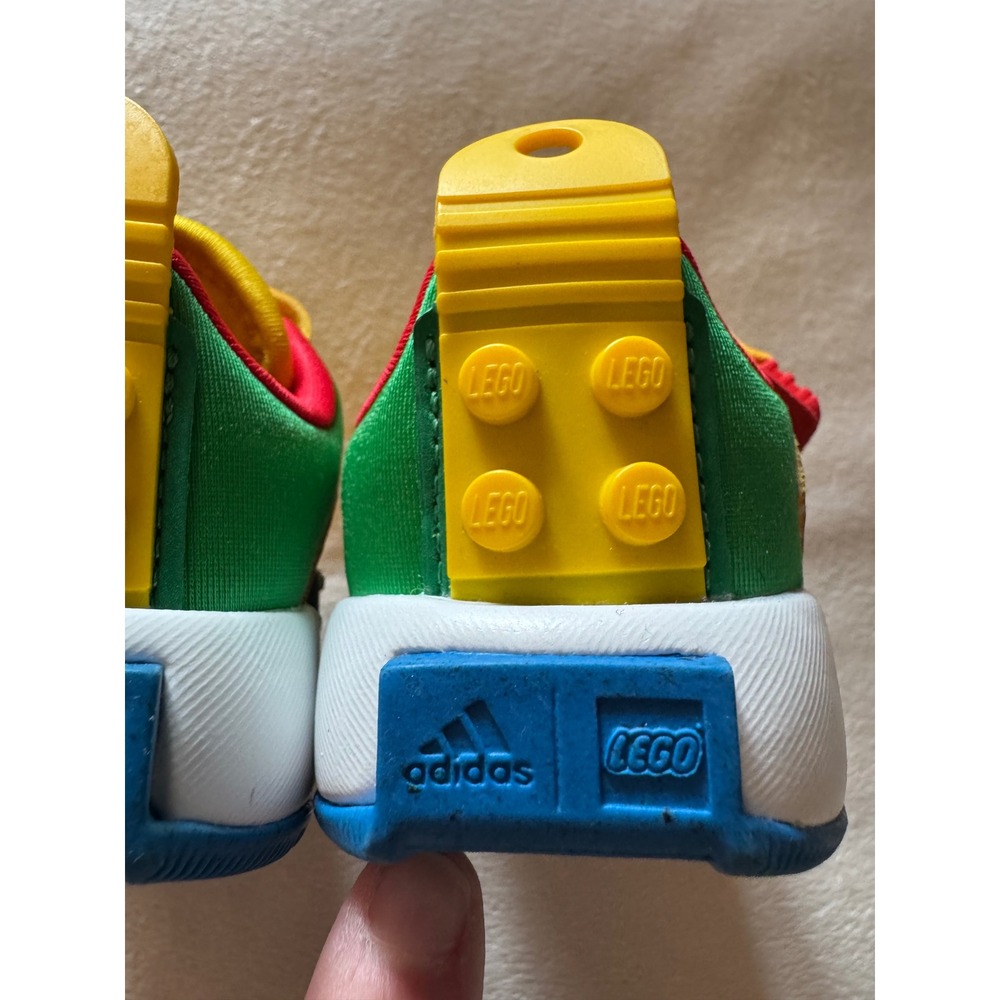 Adidas LEGO Sport Toddler Shoes Yellow Blue Red HQ1308 Size 4K - Picture 4 of 6